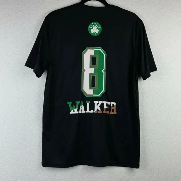 NBA Boston Celtics Basketball Kemba Walker #8 Graphic T-Shirt Mens Size M Black - Picture 2 of 11